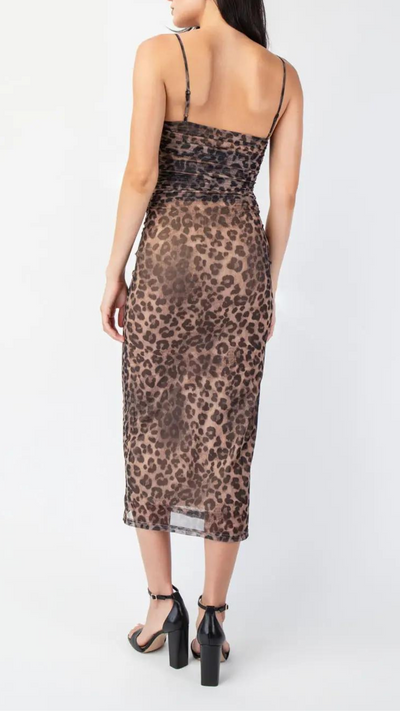 Lina Leopard Dress