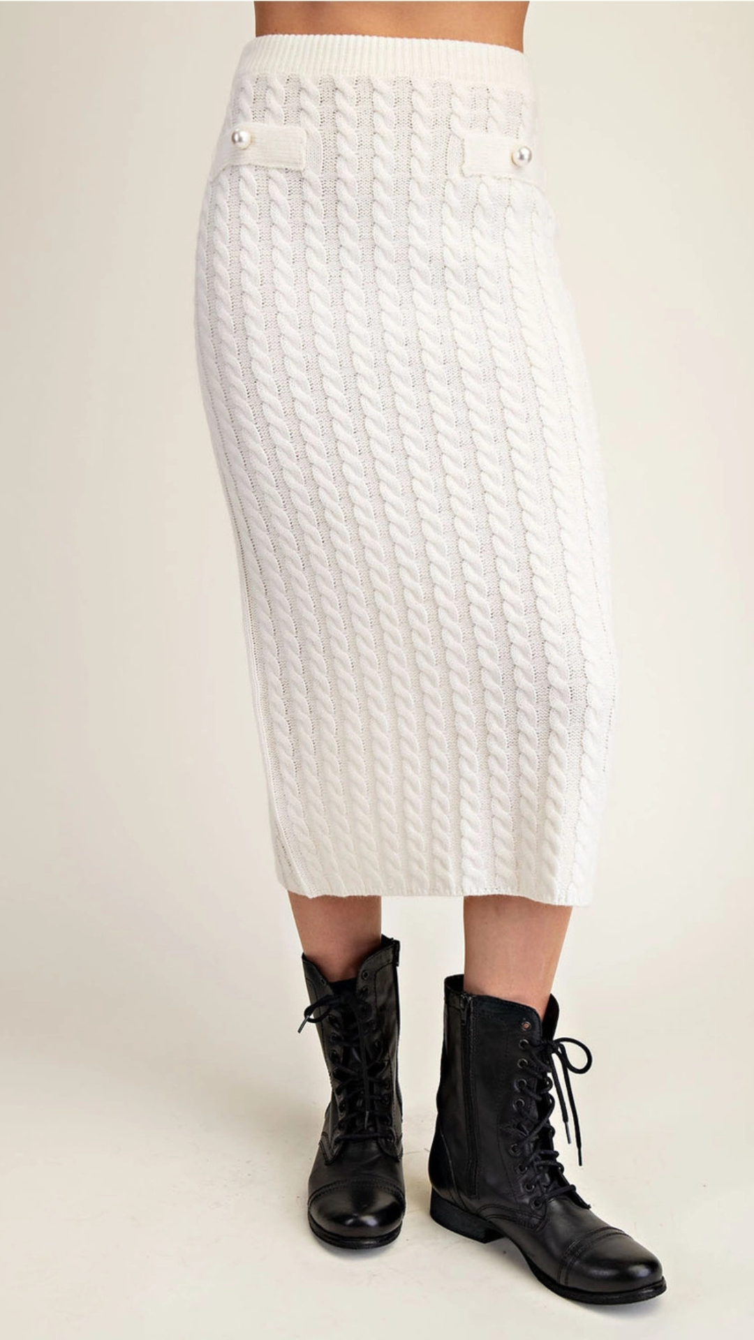 Clara Cable Knit Skirt