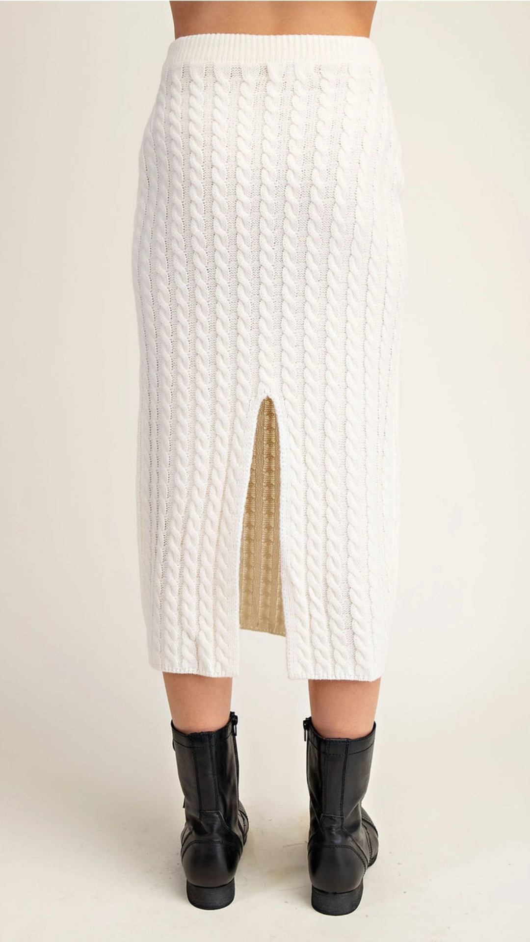 Clara Cable Knit Skirt